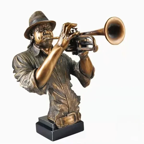 Objet déco : saxophoniste en statuette unique