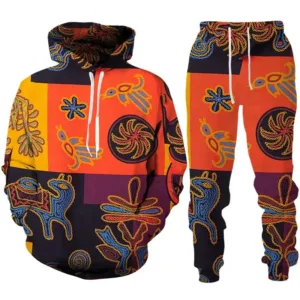 Survêtement africain coloré pour homme