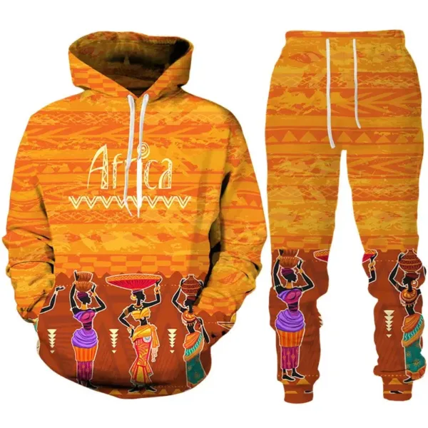 survetement-africain-homme-orange-1 Survêtement africain homme orange élégant et coloré