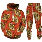 Survêtement Africain Motif Éventail pour homme