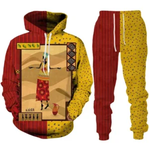 Survêtement Africain Femme à motif traditionnel