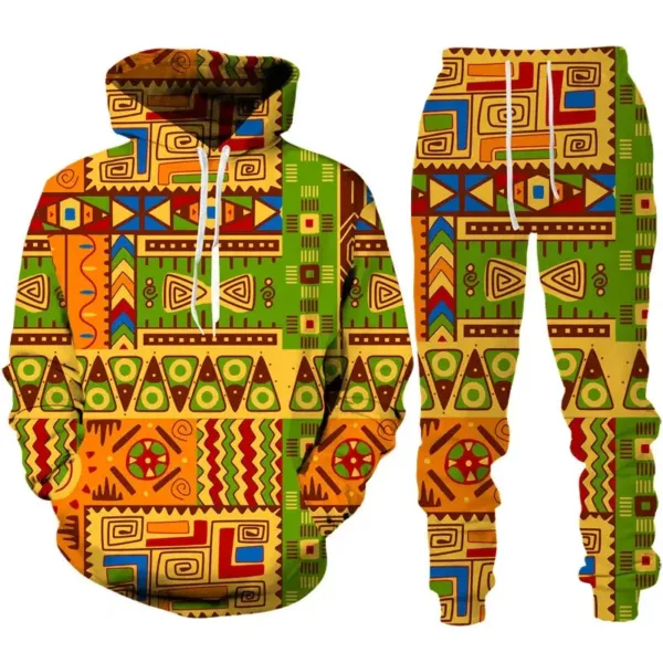 survetement-africain-orange-vert-1 Survêtement Africain Homme Orange et Vert