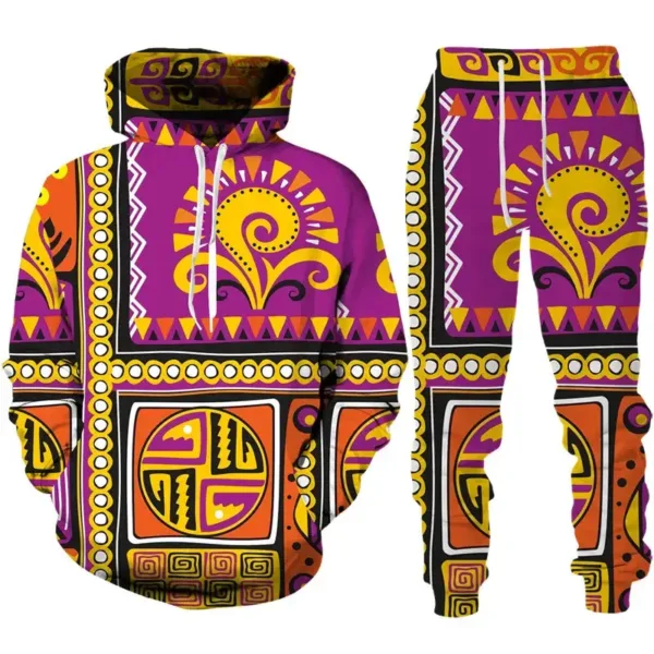 survetement-africain-orange-violet-1 Survêtement Africain Orange Violet pour homme