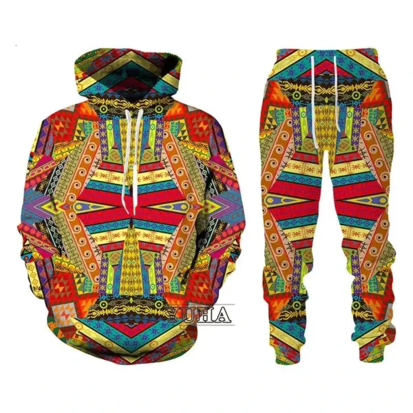 Survêtement africain avec motifs traditionnels pour homme