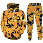 Survêtement africain homme avec motif jaune vibrant