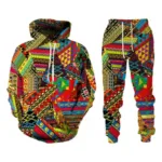 Survêtement Africain Moderne pour homme avec motif stylé