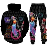 Survêtement Africain Noir avec motif traditionnel