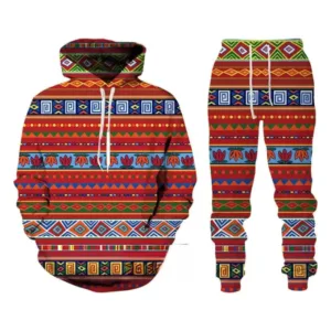 Survêtement Africain Motif Wax pour homme