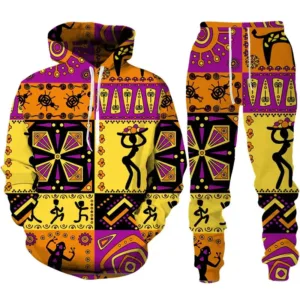 Survêtement Wax Africain pour homme
