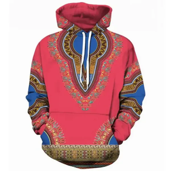 sweat-a-capuche-africain-rouge-1 Sweat à capuche africain rouge pour homme