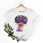 T-Shirt femme, design inspiré de l'Afrique Black Queen