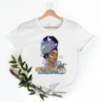 T-Shirt Africain avec message Black Queen pour femmes