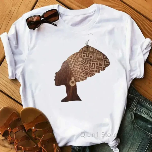 Tee-shirt Black Queen, inspiration culturelle africaine