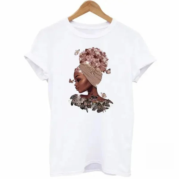T-Shirt Africain Black Queen, confort et style