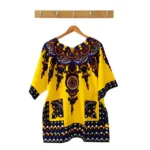 T-Shirt africain, pièce unique avec broderie traditionnelle