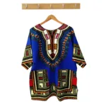 T-Shirt africain coloré avec broderies artisanales
