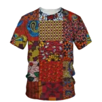 T-Shirt avec carte d'Afrique moderne