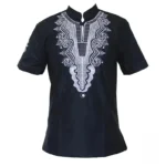 T-shirt africain avec imprimés artisanaux