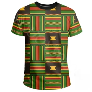 T-shirt rond aux inspirations africaines et couleurs vives