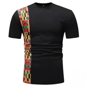 T Shirt Africain "Kenté coté" en coton léger