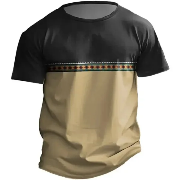 T-Shirt homme avec imprimés culturels africains
