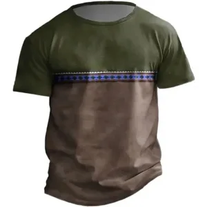T-Shirt style africain moderne pour homme
