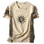 T-shirt Africain Soleil Tribal design unique