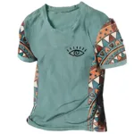 T-shirt avec des motifs évoquant la chaleur africaine
