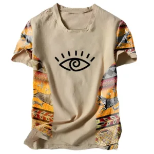 T-shirt Africain avec motifs tribaux originaux