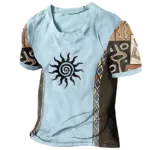T-shirt avec style africain et design géométrique