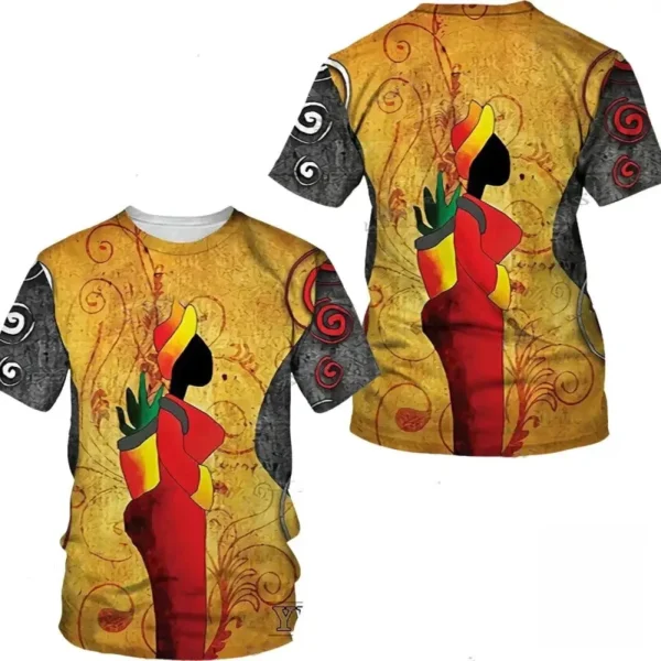 T-shirt africain chic pour un style décontracté