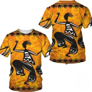 T-shirt swag africain avec motifs traditionnels