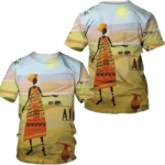 T-shirt traditionnel africain au style moderne