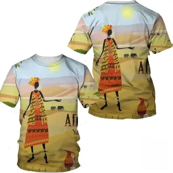 T-shirt traditionnel africain au style moderne