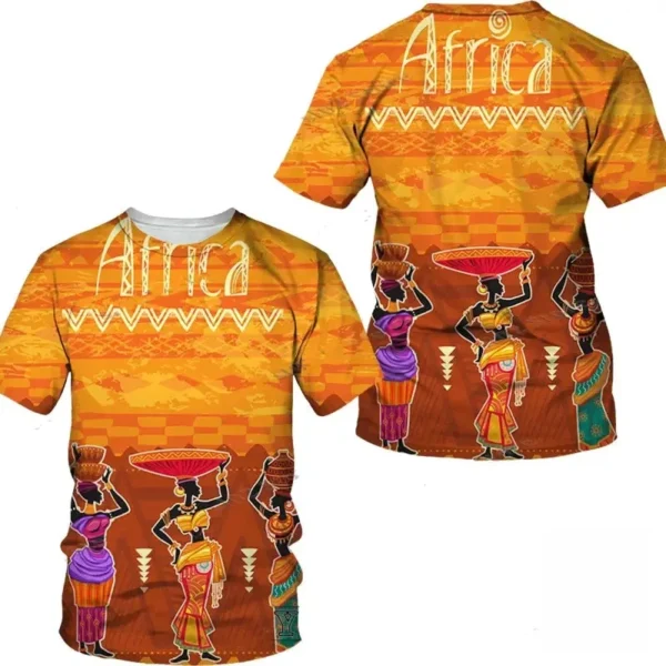 T-shirt africain Swag en coton coloré - vue 2