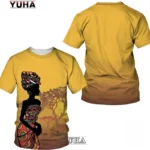 T-shirt africain Swag en coton coloré - vue 3