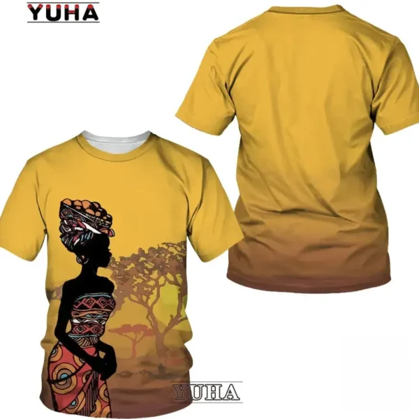T-shirt africain Swag en coton coloré - vue 3
