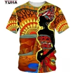 T-shirt africain Swag en coton coloré - vue 5