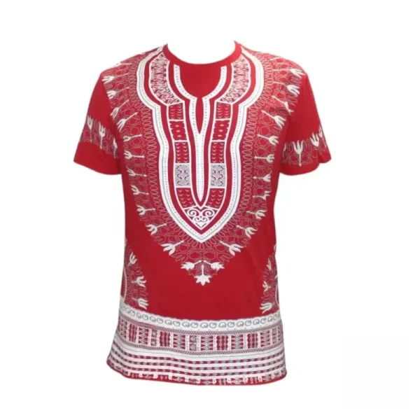 t-shirt-africain-tissu-leger-1 T-Shirt Africain léger en tissu doux