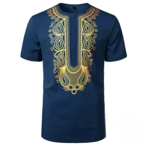 T-shirt africain avec motifs traditionnels