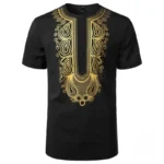Vêtement africain : t-shirt aux motifs vibrants