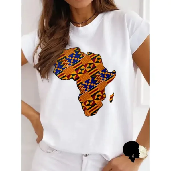 T-shirt léger avec design Afrique