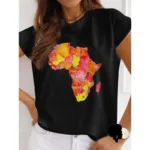 T-shirt avec graphique de l'Afrique