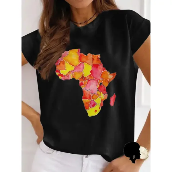 T-shirt avec graphique de l'Afrique