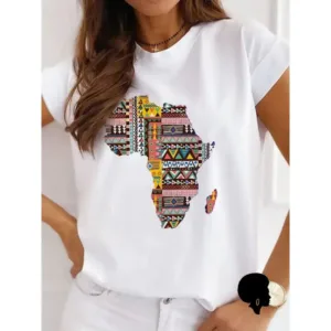 T-shirt avec carte de l'Afrique