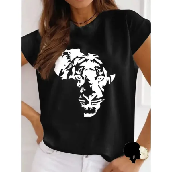 T-shirt avec design stylisé de l'Afrique