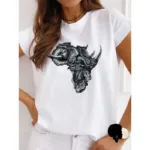 T-shirt africain femme design carte