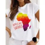 T-shirt carte géographique Afrique
