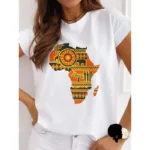 T-shirt avec illustration de l'Afrique