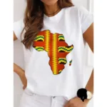 T-shirt design carte Afrique
